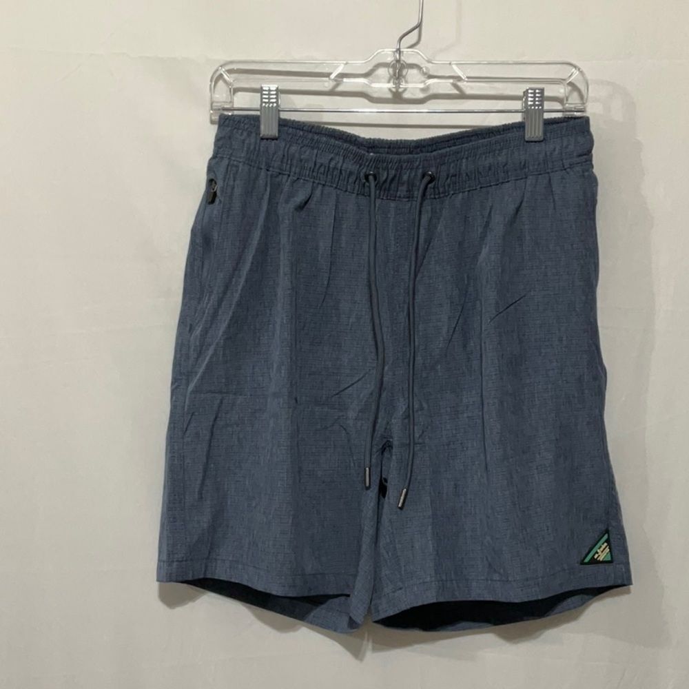 MR. SWIM swim shorts pull on drawstring elastic waist pockets 2 w zip men’s L